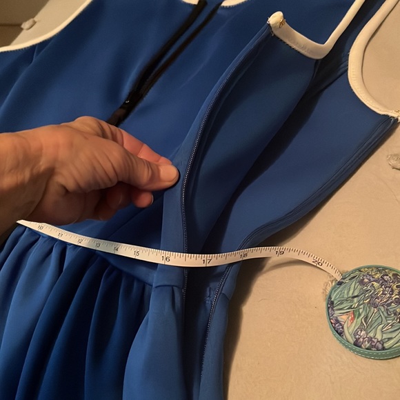Kate Spade ♠️ Stunning Rare Find 🤩 Color Block Royal Blue Dress, Like New, 16 - Picture 13 of 13
